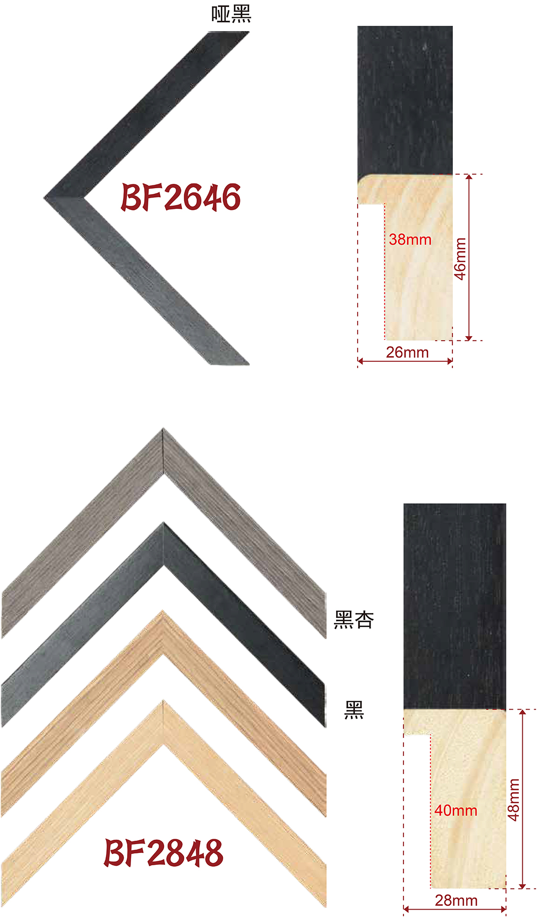 手擦色、包覆、白木线条