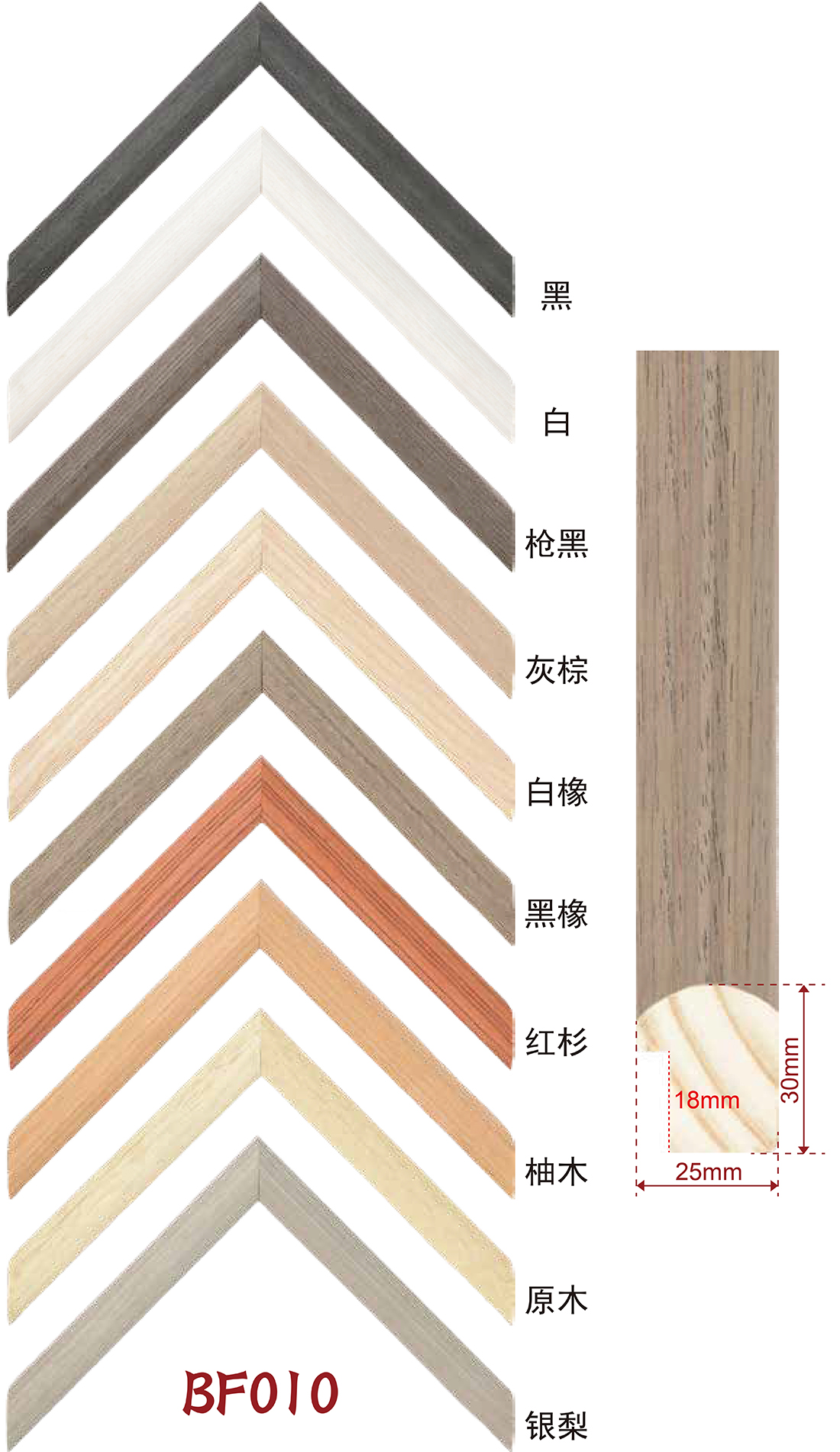 Hand rubbing color, wrapping, white wood lines